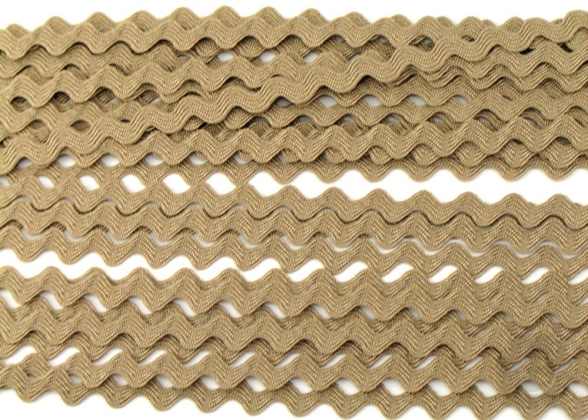 Textilná hadovka - tmavo béžová - šírka 0,6 cm