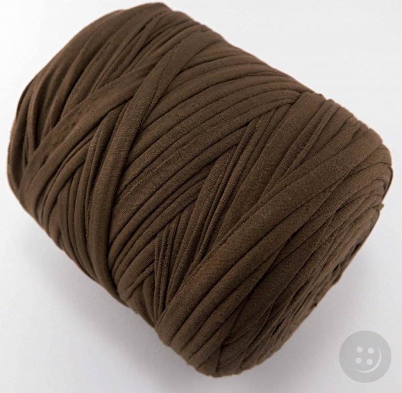 Cotton Spaghetti yarn - Brown - 1000g