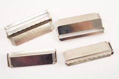 Metal shortener - silver -  pulling hole width 4 cm