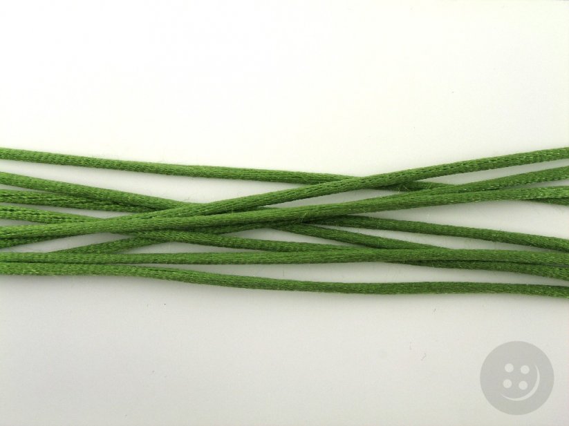 Satin cord - light green - diameter 0.2 cm