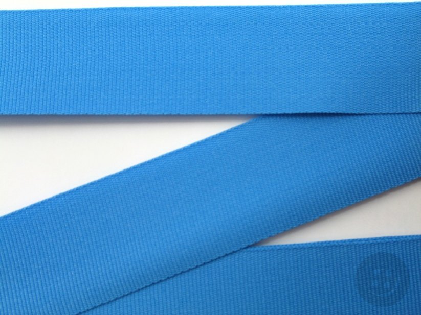 Rypsová stuha - nebeská modrá - šířka 2,6 cm