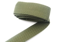 Polypropylenový popruh - khaki - šíře 2 cm