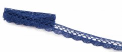 Cotton lace - dark blue - width 1.5 cm