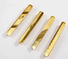 Kravatová spona - zlatá - mix - rozměr 6,5 cm x 0,5 cm