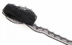 Polyester Lace - black - width 1,6 cm