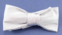 Children's bow tie - silver