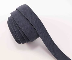 Colored rubber band - dark gray - width 2 cm