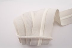 Glattes Gummiband - weiß - Breite 4 cm