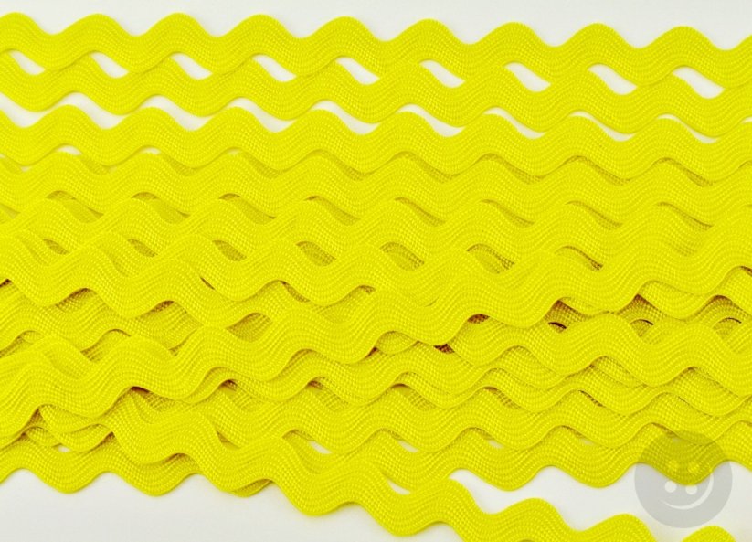 Ric Rac ribbon - light yellow - width 0,8 cm