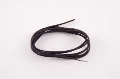 Šňůrka z ekokůže - hnědá - šířka 3 mm