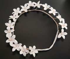 Hodový věneček s kytičkami - rozměr 50 cm x 2 cm