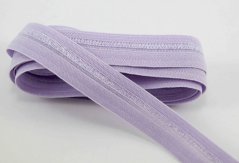 Fold over elastic trim - purple - 1,5 cm