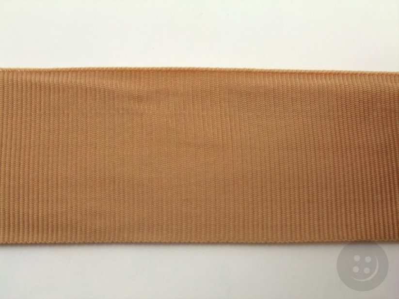 Ripsband - bege - Breite 4 cm