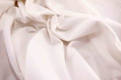Bavlněný flanel - bílá - šířka 160 cm