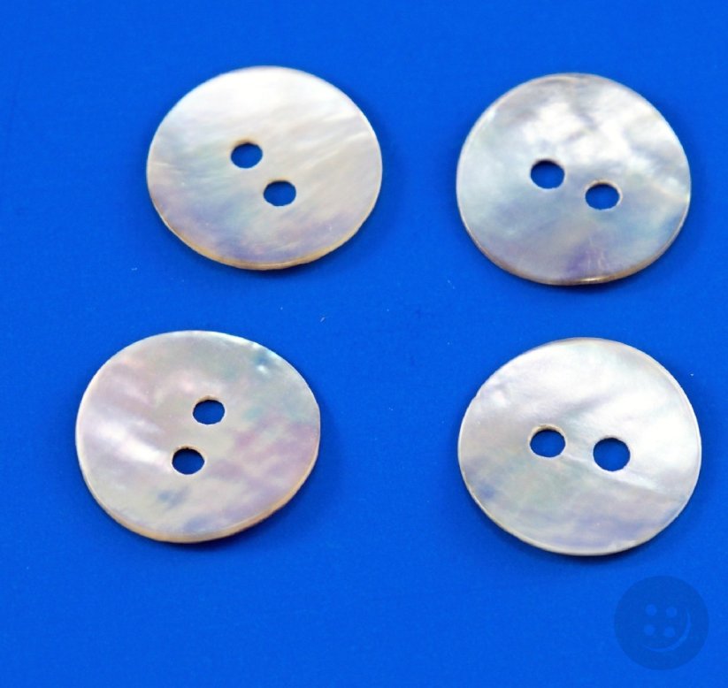 Pearl oyster shell button - diameter 1.4 cm