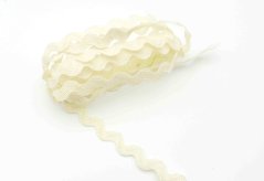Textilná hadovka - smotanová - šírka 0,8 cm
