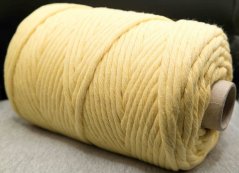 Makramee - gelb - Durchmesser 0,3 cm - Rolle 100 Meter