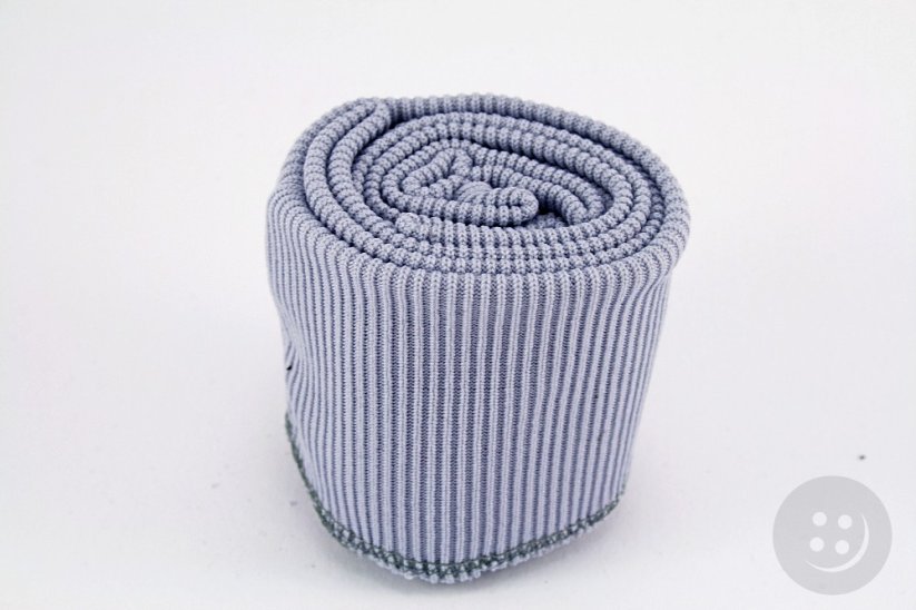 Elastic rib knit kit - light gray