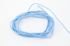 Klobúková guľatá guma - svetlo modrá - priemer 0,12 cm