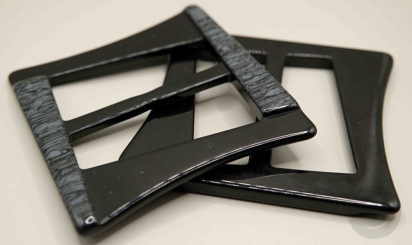 Plastic belt clip - gray - hole 5 cm