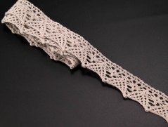 Baumwollspitze - beige - Breite 2 cm