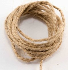 Natürliche Juteschnur - dunkelgrau - Durchmesser 0,45 cm