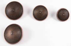 Luxurious shank button - old copper - diameter 2,7 cm
