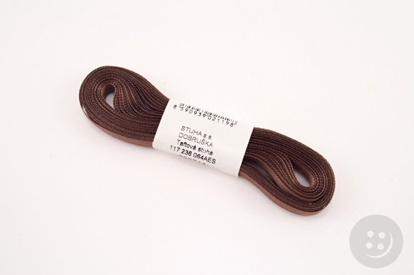 Brown taffeta ribbon No. 714