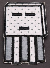 Nažehľovacia záplata - Minecraft Ghast - rozmer 8 cm x 4,5 cm