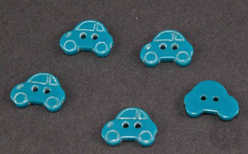 Wagen - Knopf - mehr Farben - Größe 1,5 cm x 1,2 cm