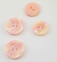 Hole button - pink highlight - diameter 1.7