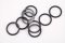 Krúžok - čierna - vnútorný priemer 1,6 cm