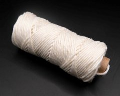 Linen thread - string - bleached linen - coil 30 m - diameter 0.1 cm