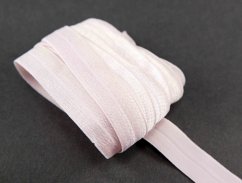 Lemovací pruženka - světlá perlově růžová - šířka 1,5 cm