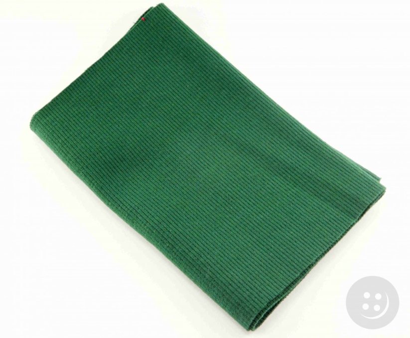 Cotton knit - green - dimensions 16 cm x 80 cm
