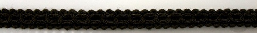 Decorative braid - dark brown - width 1 cm