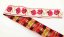 Costume ribbon - white with poppies - width 3 cm