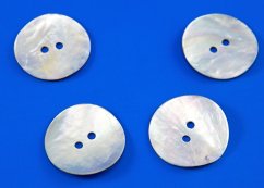 Pearl oyster shell button - diameter 2.5 cm