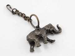 Metal pendant - elephant - 6 cm x 3 cm x 1.5 cm