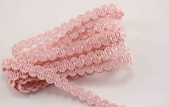 Galónový prámik - vintage ružová - šírka 0,6 cm