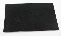 Samolepicí kožená záplata - černá - rozměr 16 cm x 10 cm