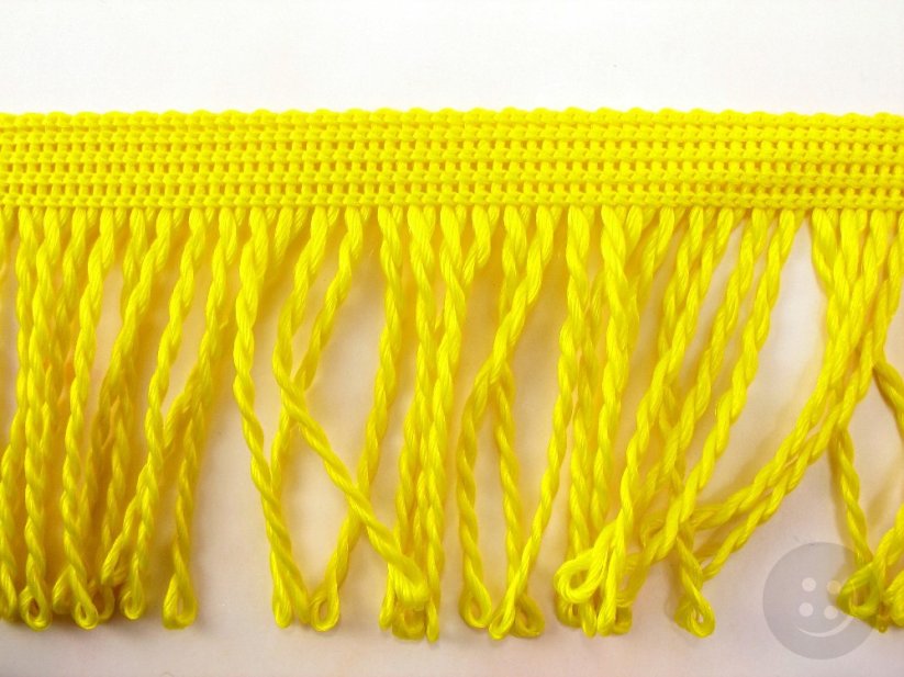 Fringes - yellow - width 5 cm