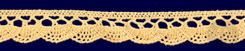 Cotton lace trim - cream - width 2,2 cm