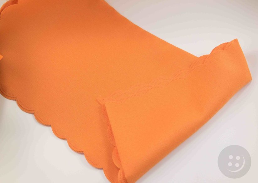 Teflonový vodoodpudivý obdélníkový oranžový ubrus