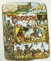 Sada 2 utěrek - Josef Lada - Podzim, zima
