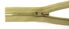Pea green no. 5 non-separating spiral zipper, 16 cm Pea green no. 5 non-separating spiral zipper, 16 cm