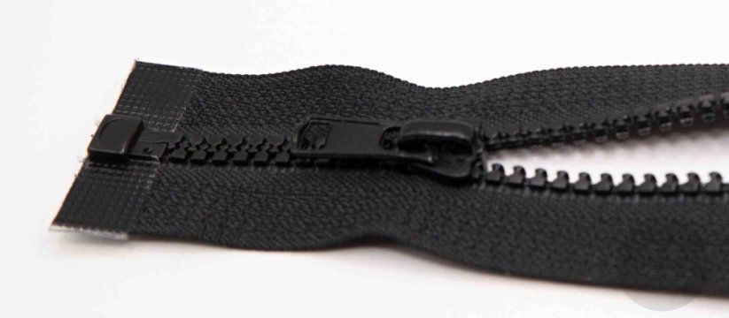 Plastic open-end zippers cubes - length (30 - 95 cm) - various colours