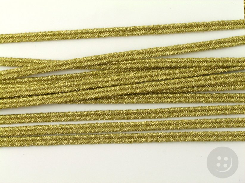 Soutache Braid - gold lurex - width: 0,3 cm