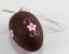 Velké velikonoční vajíčko s květinkami na mašličce - hnědá, růžová, fialová