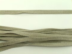 Kunstleder - hellgrau - Breite 0,5 cm